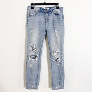 Pistola Distressed Light Blue boyfriend denim Jeans